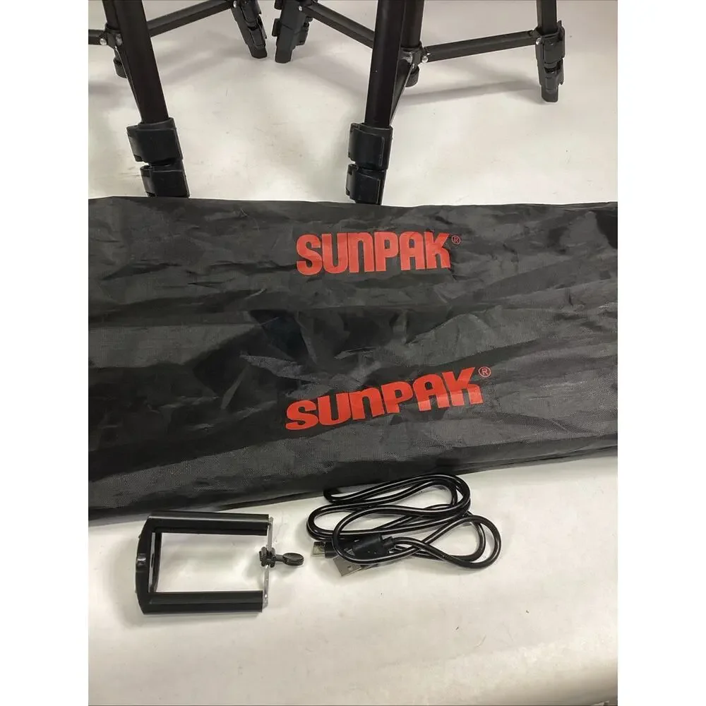 2 Sunpak 5400 DLX Digital Camera Adjustable Tripod With Built In Levels
